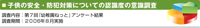 第７回 『幼稚園ねっと』 アンケート結果